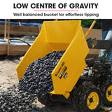 Baumr-AG 6 Wheel Motorised Wheelbarrow Dumper, Briggs & Stratton CR950 Petrol Engine, 500kg Capacity - Extra Image