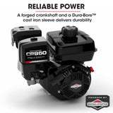 Baumr-AG Motorised Tracked Wheelbarrow Dumper, Briggs & Stratton CR950 Petrol Engine, 300kg Capacity - Side View