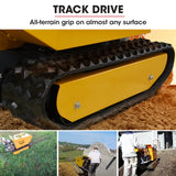 Baumr-AG Motorised Tracked Wheelbarrow Dumper, Briggs & Stratton CR950 Petrol Engine, 500kg Capacity - Extra Image
