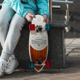 Kryptonics 23-inch Mini Fat Cruiser Board Skateboard - Liberty Blue