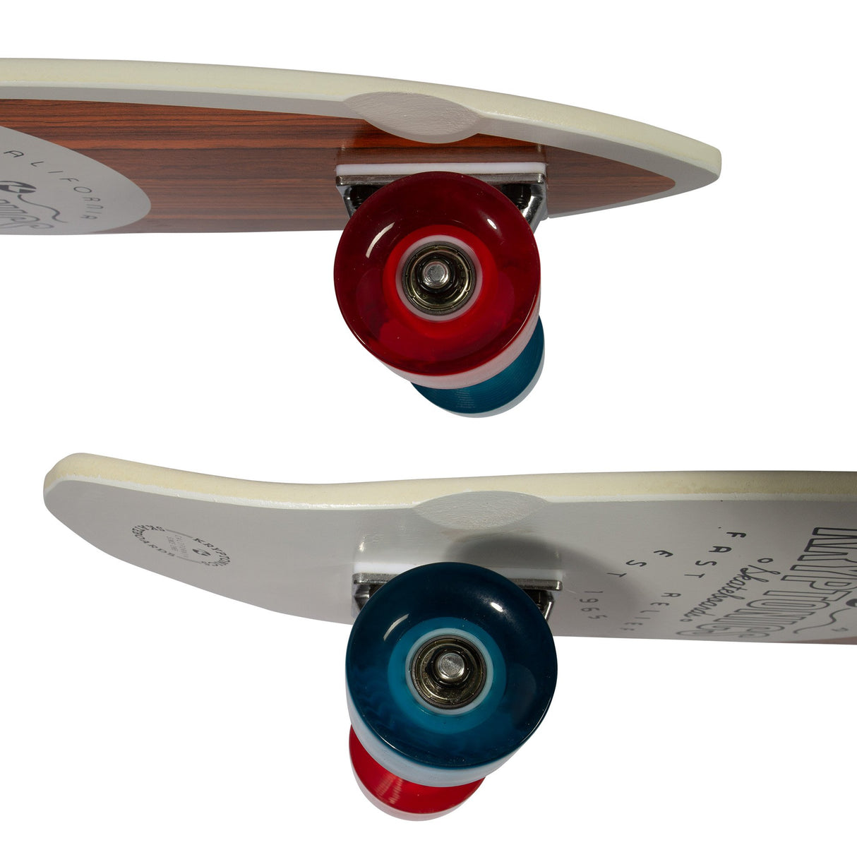 Kryptonics 23-inch Mini Fat Cruiser Board Skateboard - Liberty Blue