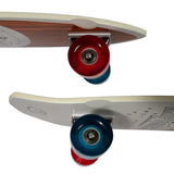 Kryptonics 23-inch Mini Fat Cruiser Board Skateboard - Liberty Blue - Rear View