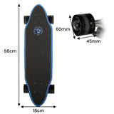 Kryptonics 26-inch Skateboard Mini Cutaway Cruiser Board - 89 IS Fine - Side View