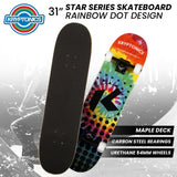 Kryptonics 31-inch Star Series Complete Skateboard Rainbow Dot - Extra Image