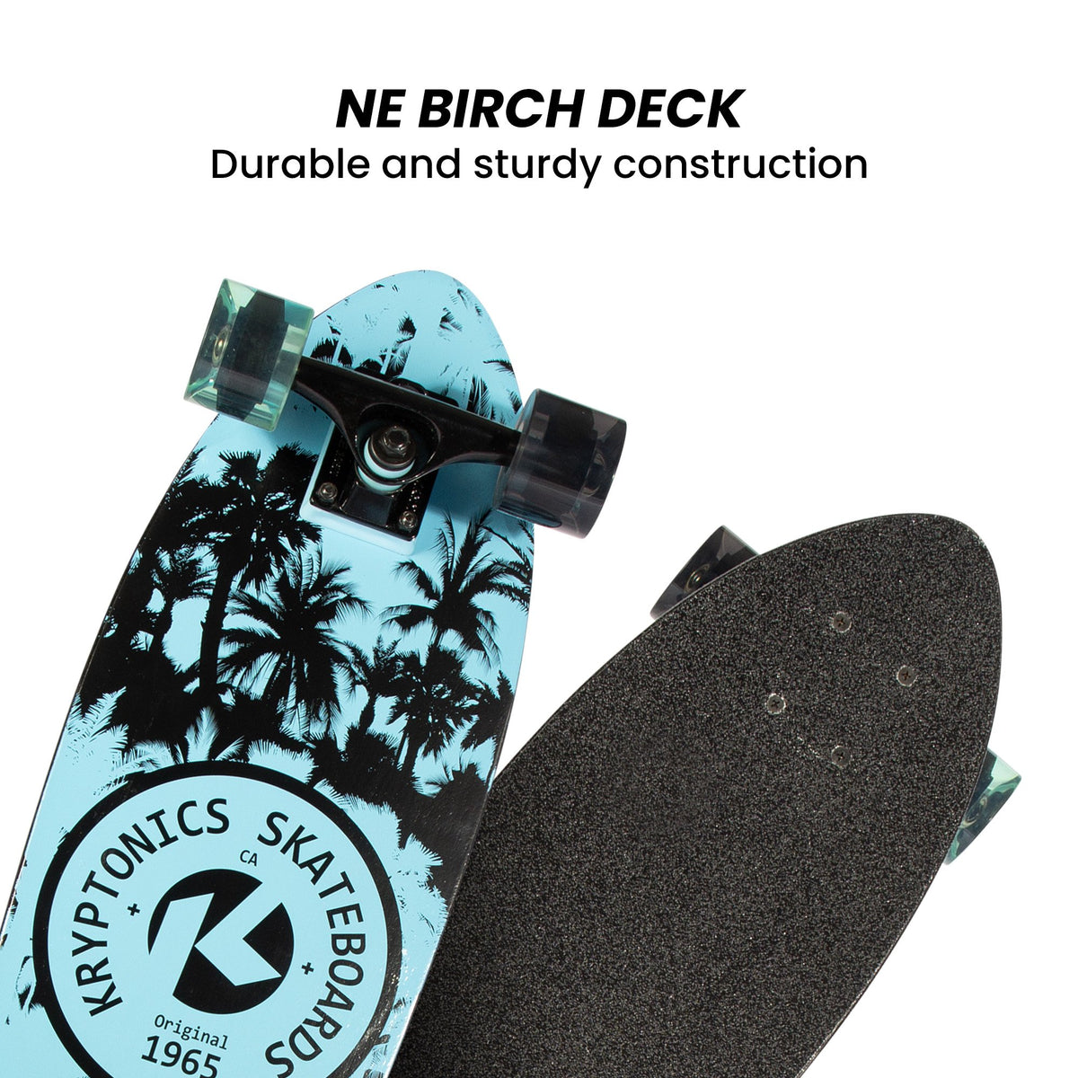 Kryptonics 28-Inch Skateboard Cruiser Board - Negative