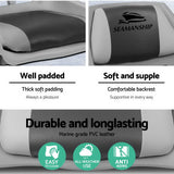 Seamanship 2X Folding Boat Seats Marine Seat Swivel Low Back 4cm Padding Grey - 45-Degree Angle