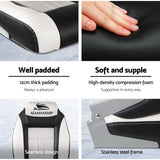 Seamanship 2X Folding Boat Seats Marine Seat Swivel High Back 12cm Padding Grey - 45-Degree Angle