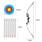 Everfit 55lbs Bow Arrow Set Recurve Takedown Archery Hunting for Beginner Red