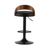 Oikiture Bar Stools Gas Lift Swivel Padded Seat x2