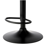 Oikiture 4x Bar Stools with Gas Lift Swivel Wooden PU Leather