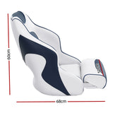 Seamanship Captain Bucket Boat Seats Flip Up Bolster Swivel 15cm Padding Blue - Front View