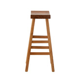 Oikiture 2X Bar Stool Wooden Counter Chairs Natural