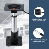 Seamanship Boat Seat Pedestal 34–46cm Adjustable Gas Lift 360 Degrees Swivel 2 Pack - Top-Down View