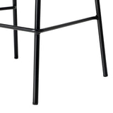 Oikiture 2x Kitchen Bar Stools Dinning Chairs Metal Black