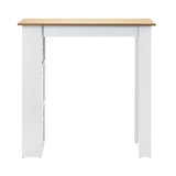 Oikiture Bar Table Dining Storage Shelf Wine Rack