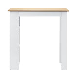 Oikiture Bar Table Dining Storage Shelf Wine Rack - Close-Up Angle