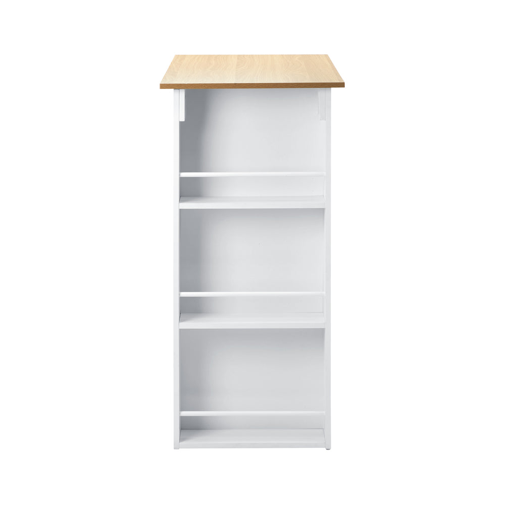 Oikiture Bar Table Dining Storage Shelf Wine Rack