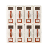 Artiss Bed Sheet Organisers Box 8Pcs Storage King Size Bedding Foldable Beige - Side View