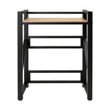 Artiss Over Washing Machine Rack Laundry Shelf Space Saver 75cm Black - Top-Down View
