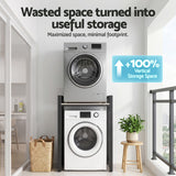Artiss Over Washing Machine Rack Laundry Shelf Space Saver 75cm Black - 45-Degree Angle