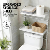 Artiss Over Toilet Bathroom Storage Shelf Rack Over Toilet 2 Tier - Rear View