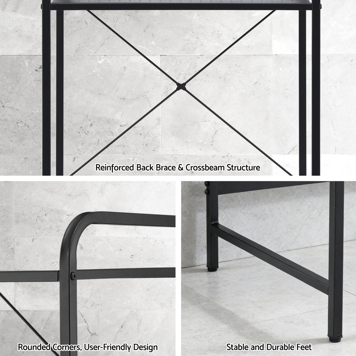 Artiss Bathroom Storage Shelf Over Washing Machine Toilet 3 Tier