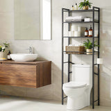 Artiss Over Toilet Bathroom Storage Rack Space Saving 4 Tier Organiser White - Extra Image