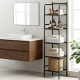 Artiss 5 Tier Floor Standing Corner Shower Caddy Bathroom Organizer Black - Extra Image