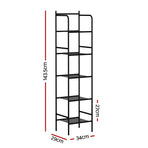 Artiss 2X Floor Standing Corner Shower Caddy 5 Tier Bathroom Organizer Black