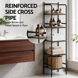 Artiss 2X Floor Standing Corner Shower Caddy 5 Tier Bathroom Organizer Black - Extra Image