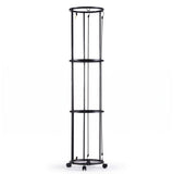 Everfit Vertical Ball Storage Rack with Wheels Sports Equipment Organiser - Side View