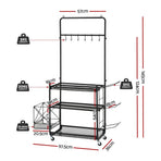 Everfit Yoga Mat Ball Storage Cart Multifunction Equipment Organizer Rack 145cm