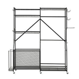 Everfit Sports Equipment Organizer Rack Multi Garage Storage for Golf Bag 174cm - Side View