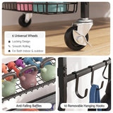 Everfit Sports Equipment Organizer Rack Multi Garage Storage for Golf Bag 174cm - 45-Degree Angle