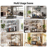 Everfit Sports Equipment Organizer Rack Multi Garage Storage for Golf Bag 174cm - Close-Up Angle