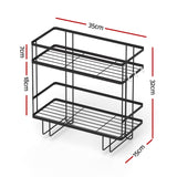 Artiss Over Toilet Storage Rack Bathroom Shelf Organizer 2 Tier - Front View