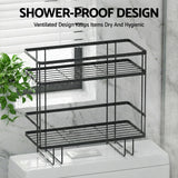 Artiss Over Toilet Storage Rack Bathroom Shelf Organizer 2 Tier - Rear View