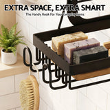 Artiss 3 Tier Over The Door Shower Caddy Hanging Bathroom Storage Organizer - Rear View