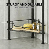 Artiss 2x Floor Standing Shower Caddy 4 Tier Rustproof Bathroom Storage - Close-Up Angle
