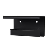 Cefito Toilet Paper Roll Holder w/ Storage Shelf - Top-Down View