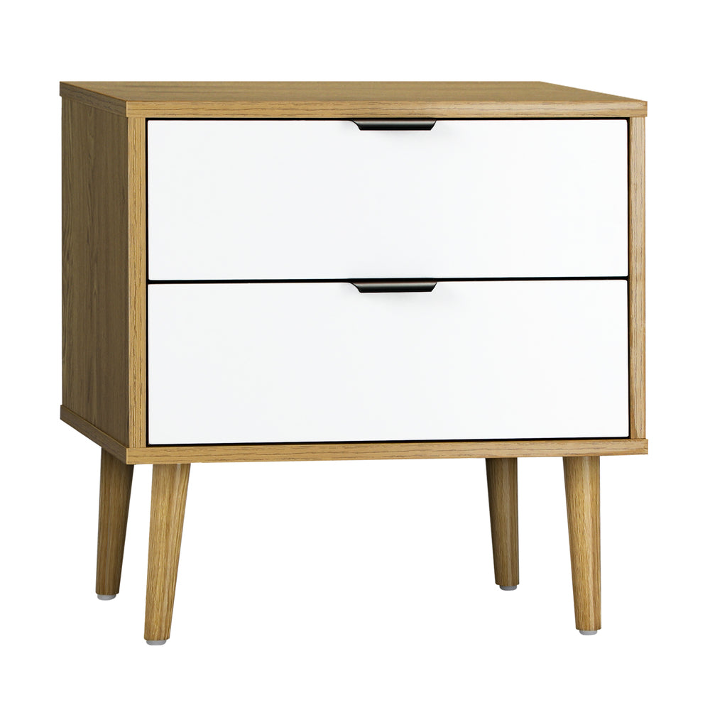 Oikiture Bedside Tables Set of 2 Side Table
