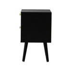 Oikiture 2X Bedside Table 2 Drawers Storage Cabinet Rattan