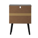 Oikiture 2X Bedside Table Storage Drawer Shelf Rattan