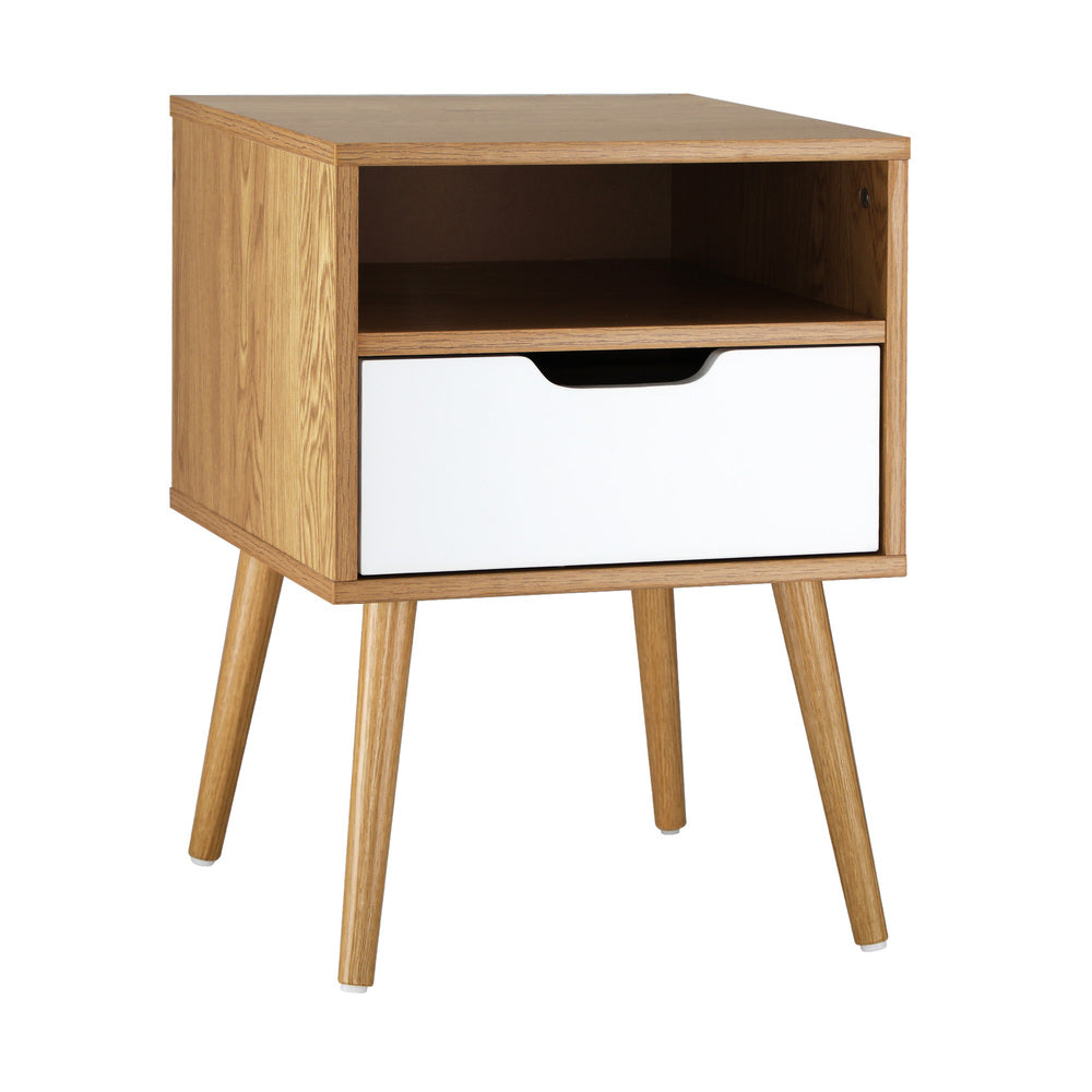 Oikiture Bedside Tables Set of 2 Side Table