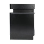 Oikiture Bedside Tables Set of 2 LED Nightstand Side Table, image 3