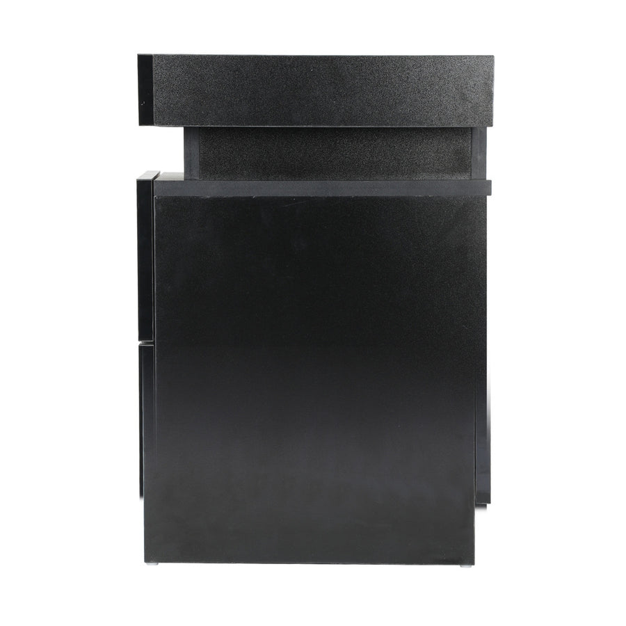 Oikiture Bedside Tables Set of 2 LED Nightstand Side Table, image 3