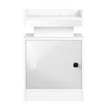 Oikiture 2x LED Bedside Table USB Charging Station White