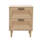 Oikiture Bedside Tables Set of 2 Nightstand Wood - Extra Image