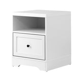 Oikiture Bedside Tables Hamptons Furniture White