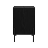 Oikiture 2x Bedside Table 2 Drawers Side End Nightstand Walnut
